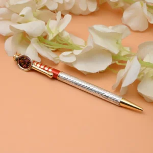 Red Silver Pen with Shri Ram Ji Image