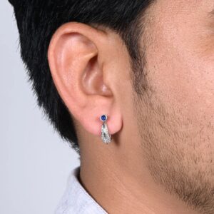 Silver Bali Earrings - Trendy Jewelry for Boys & Men